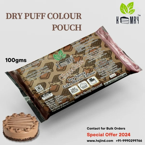 Brown Dry Food Color Pouch