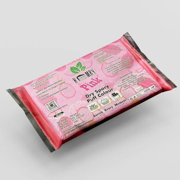 Pink Dry Food Color Pouch