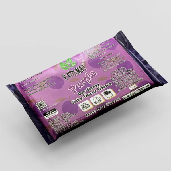 Purple Dry Food Color Pouch