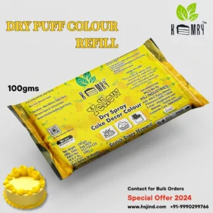 Yellow Dry Food Color Pouch