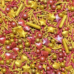 Red Golden Sprinkles Mixture