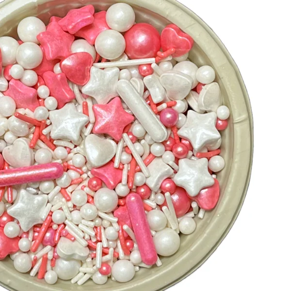 Pink & White Sprinkles Mixture