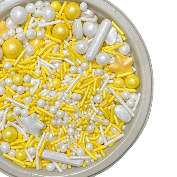 White Yellow Sprinkles Mix